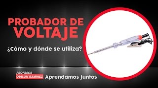 PROBADOR DE VOLTAJE 12 volts Lámpara  CORRECTO USO [upl. by Alejandrina]