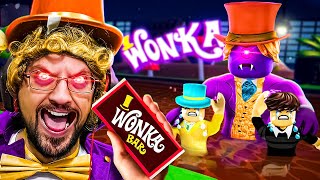 Willy Wonka Gone Bad Evil FGTeeV Terrorizes Chocolate Factory Roblox Story [upl. by Trill]