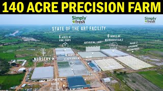 Indias largest Precision Farm  Simply Fresh  140 Acre Modern Agriculture Farm [upl. by Zetnom]