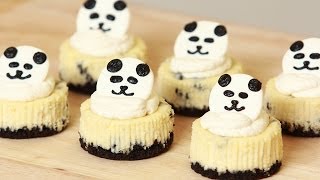 PANDA MINI OREO CHEESECAKE  NERDY NUMMIES [upl. by Euhsoj]