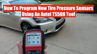 How to Program New Tire Pressure Sensors For a Lexus or Toyota Using An Autel MaxiTPMS TS508 Tool [upl. by Byron]