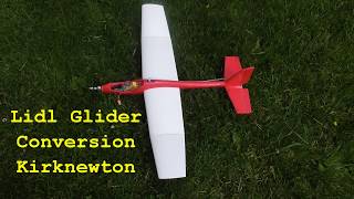 Lidl glider conversion to 3 channel RC plane [upl. by Hairim316]