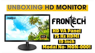 Frontech Monitor 19inch  Unboxing  Purchased Online  MON0001  FHD 1080P 7202024 video  08 [upl. by Etnaik]