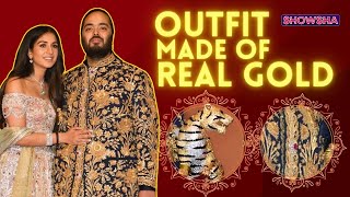 Did You Know Anant Ambani Wore Real Gold Jacket amp Ruby Encrusted Tiger Brooch For His Sangeet [upl. by Alamak349]