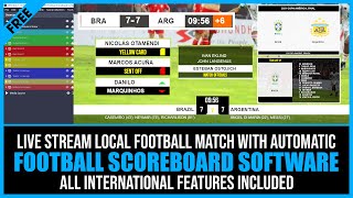 Football Scoreboard with all Professional Features [upl. by Amocat]