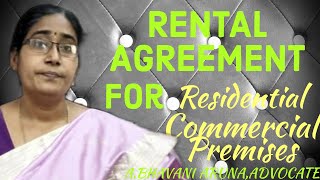 RENTAL AGREEMENT for Residential amp Commercial premises [upl. by Alsi]