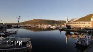 20140705 Tromsø Midnight Sun Time Lapse [upl. by Elbert]