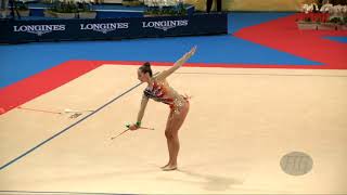 HALKINA Katsiaryna BLR  2018 Rhythmic Worlds Sofia BUL  Qualifications Clubs [upl. by Whitcomb]