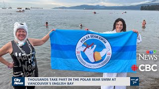 Polar Bear Swim 2024 ❄️ Vancouver English Bay  As seen on CTV 🎥 City News 🎬 CBC [upl. by Icram]