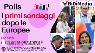 I primi sondaggi dopo le Europee chi cresce  Polls [upl. by Sumetra]