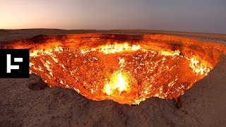 This Hellish Crater Has Been on Fire for Almost 50 Years [upl. by Nodlew494]