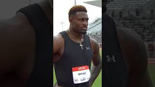 DK Metcalf vs Pro Sprinters 😳 [upl. by Heyes]