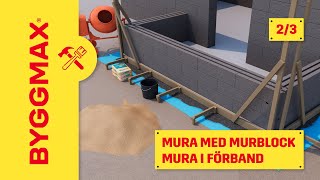 Mura med murblock del 2 mura i förband [upl. by Ella]