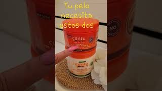 TU CABELLO NESECITA ESTOS DOS cantu rizos cabello verano shorts [upl. by Aneetak238]