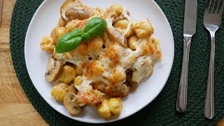 Gnocchi quotAl Fornoquot mit Pilzen Rezept  Veggie Gnocchi quotAl Fornoquot with Mushrooms  ENG SUBS [upl. by Prospero]