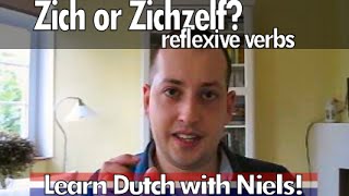 Learn Dutch Using zich and zichzelf  with Niels [upl. by Akerdnuhs]