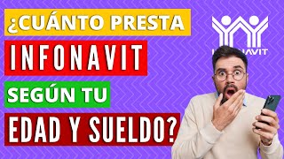 ¿Cuánto presta Infonavit según edad y sueldo mensual 😱 [upl. by Hound]