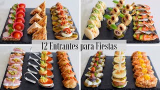 12 Originales y Fáciles Recetas de Canapés y Entrantes para Fiestas  Recopilación  DarixLAB [upl. by Eriam277]