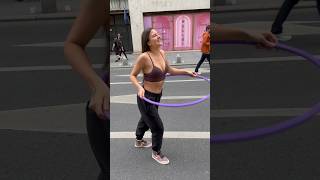 Hula Hoop Challenge With Women On The Street [upl. by Aiahc]