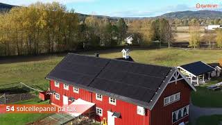 Solceller på Klokkertunet besøksgård [upl. by Hoeg]