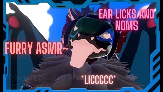 Furry ASMR Big Protogen Noms and Kisses your Ears Kisses Licks Noms Waves [upl. by Sinnaoi]