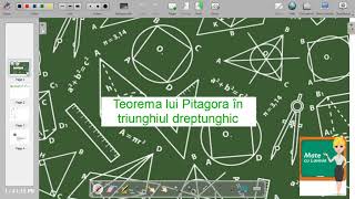 Teorema lui Pitagora intrun triunghi dreptunghic [upl. by Ayital]