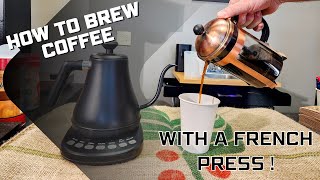 How To Make Coffee Using A French Press [upl. by Earehs]