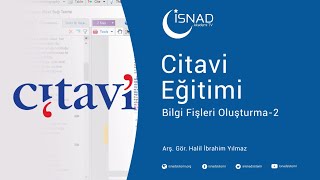 Citavi Eğitimi 6 Bilgi Fişleri Oluşturma2 [upl. by Katuscha]