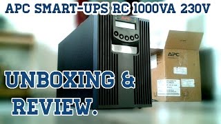 APC SmartUPS RC 1000VA 230V 1 KVA UPS Unboxing amp Review [upl. by Aneetsirhc]