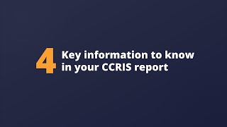 How to read your CCRIS report [upl. by Ennazor433]