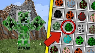 LUCHA CONTRA EL CREEPER GIGANTE DE 3 CABEZAS  Minecraft Mods [upl. by Vona]