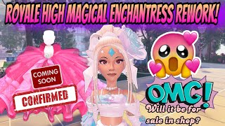 MAGICAL ENCHANTRESS SKIRT REWORK FINISHED CONFIRMED BY CREATOR COMING SOON ROYALE HIGH 2022 [upl. by Anitnegra]