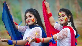 Dhim Tana Cover Dance  Mone Rong Legeche Basanta Eseche Dance Performance  Folk Creation [upl. by Eytteb]