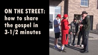 Christian Evangelism Sharing The Gospel On The Street In 312 Minutes [upl. by Anitnauq208]