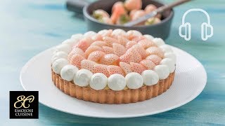 White Strawberry Tart Recipe [upl. by Esinyl554]