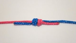 How To Tie A Double Fishermans Knot Grapevine Knot [upl. by Ahidam]