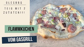 Flammkuchen  German Pizza With a quick homemade crispy crust [upl. by Thistle]