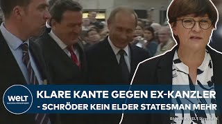 UMSTRITTENE EHRUNG 60 Jahre in der SPD  PutinFreund Gerhard Schröder ein wuder Punkt für Partei [upl. by Oninotna]