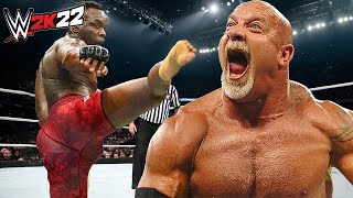 Ovince Saint Preux vs Goldberg WWE 2K22  rematch [upl. by Assenay]