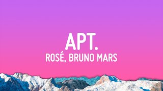 ROSÉ amp Bruno Mars  APT Lyrics [upl. by Keily]