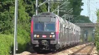 Z8800 UM  Départ de la gare de Franconville Le Plessis Bouchard sur la ligne C du RER [upl. by Ethelin]