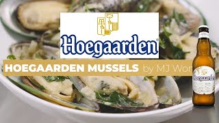 Cooking with Beer  Hoegaarden Mussels  Hoegaarden Witbier  By MJ Won [upl. by Imef]