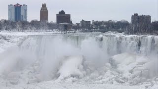 Cataratas del Niágara congeladas por ola de frío [upl. by Carlina]