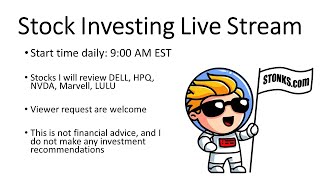 Stock Investing Live Stream for August 30th [upl. by Sihtnyc]