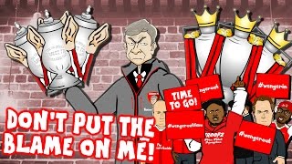 WENGER sings HUMAN Dont Put The Blame On Him Wenger Out Wenger Confronts Arsenal Fan TV [upl. by Stearne]