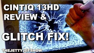 CINTIQ13HD Review FIXING GLITCHY SCREEN [upl. by Reich]