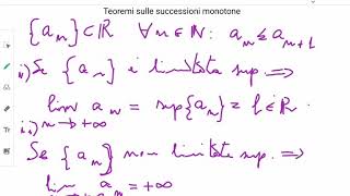 Teoremi sui limiti di successioni monotone [upl. by Dewees]