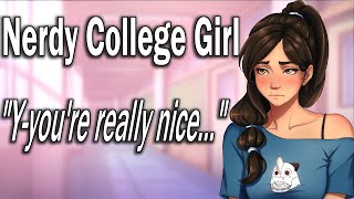 Shy Nerdy Girl Has a Crush on You ASMR Roleplay College Girl Strangers to Something More [upl. by Acimot]