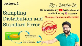 Sampling Distribution and Standard Error by Sanchit Sir  utmuniquetheoryofmathemati5497 [upl. by Annehsat]