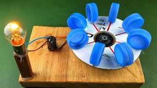 Electric Power Free Energy Generator With DC Motor 100 New Experiment Science Project at Home [upl. by Eelahs]